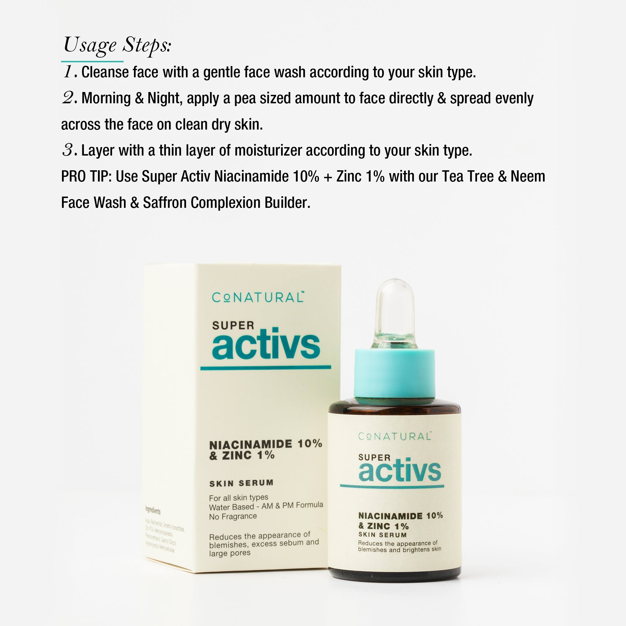 Buy Co NATURAL Niacinamide + Zinc - Super Activs Skin Serum - 30ml - at Best Price Online in Pakistan