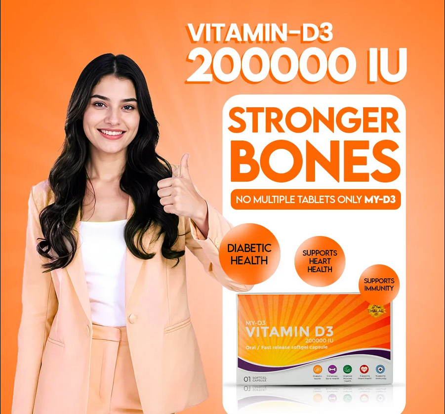 Buy Gluvit-s My-D3 Vitamin D3 / 200,000 IU Softgel Capsule - at Best Price Online in Pakistan