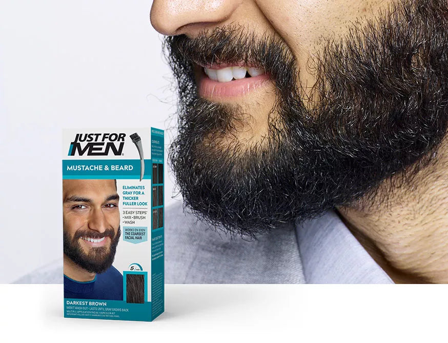 Buy Just For Men - Mustache & Beard Color - Darkest Brown at Best Price Online in Pakistan