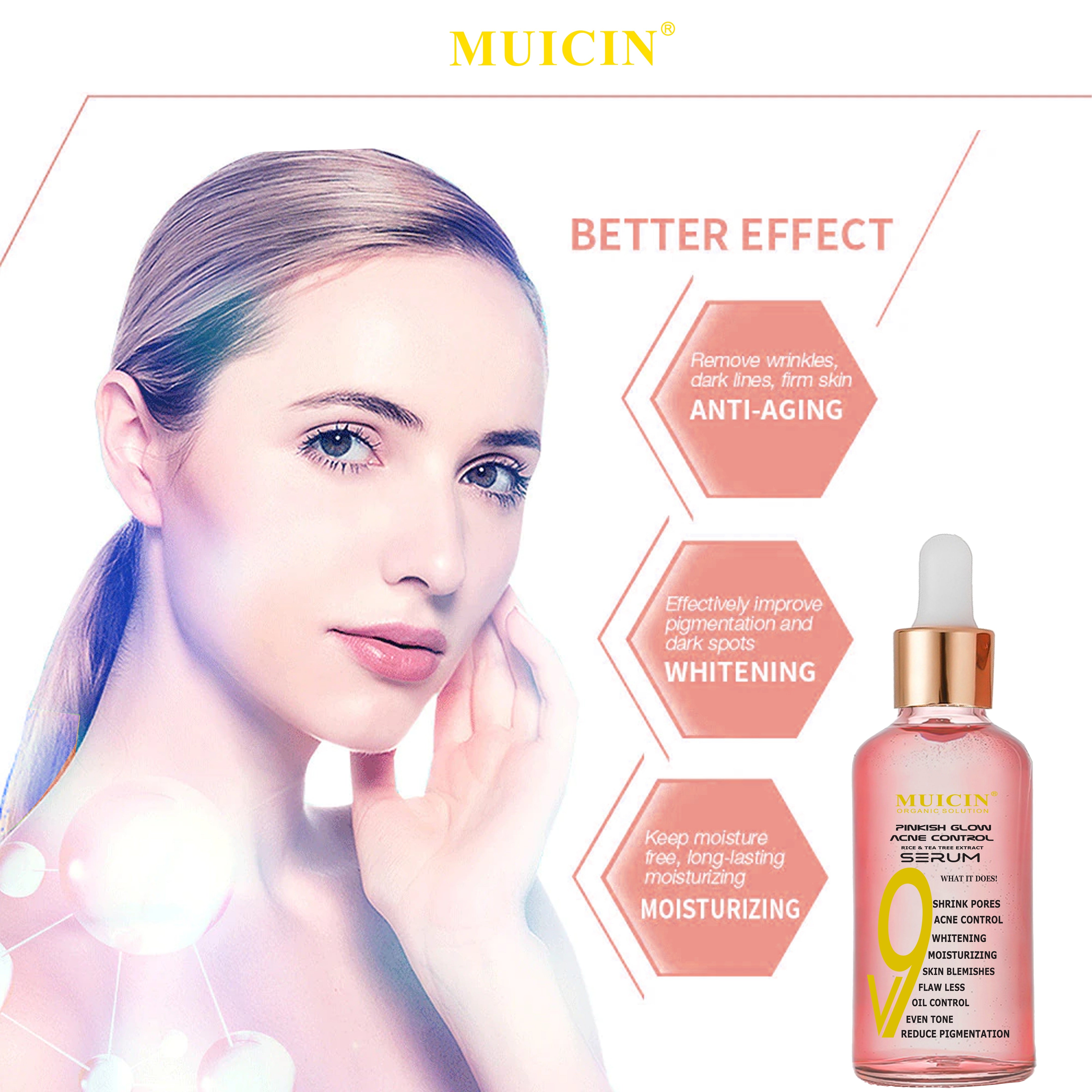 Buy MUICIN - V9 Pinkish Glow Anti Acne Face Serum - 15ml - at Best Price Online in Pakistan