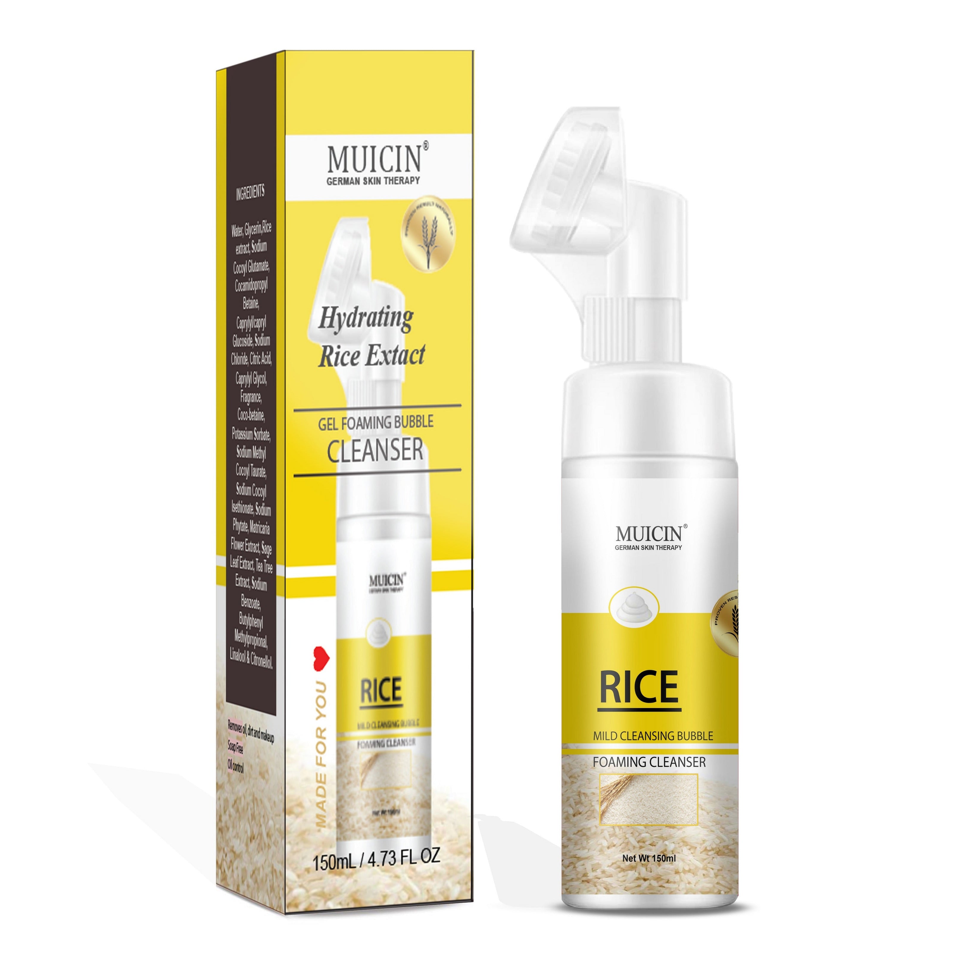 Buy MUICIN - Rice Mild Cleansing Bubble Foaming Facial Cleanser - 150ml - at Best Price Online in Pakistan