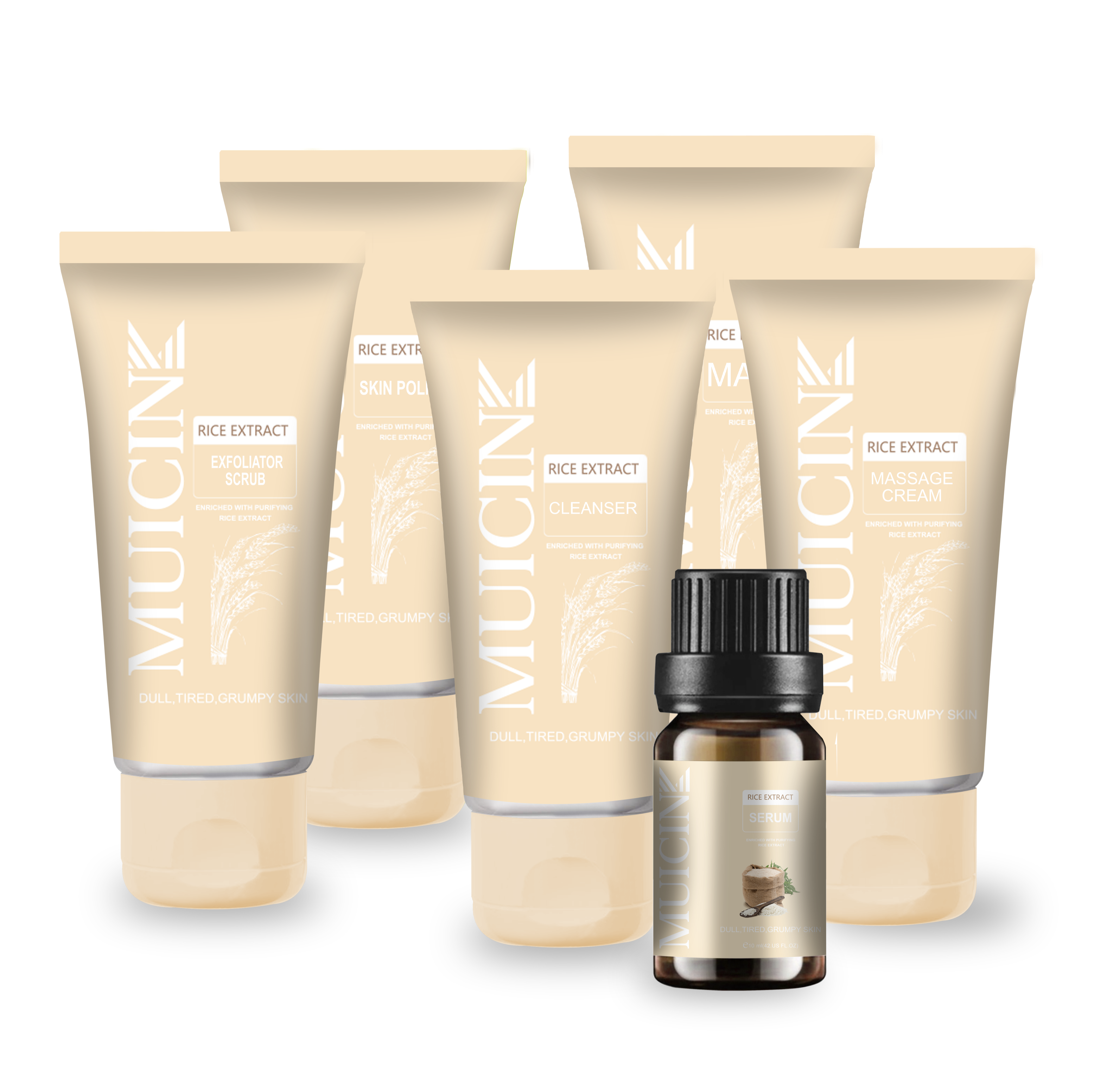 Buy MUICIN - Rice Extract Bright & Light Facial Kit - 6 Steps - at Best Price Online in Pakistan