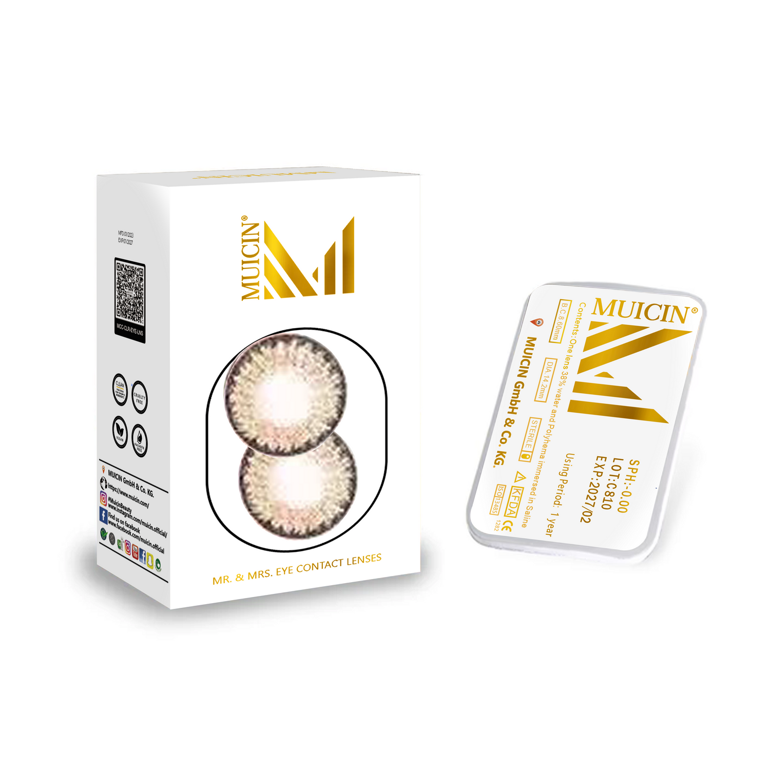 Buy MUICIN - Mr & mrs party wear colored eye contacts - vibrant eye transformation - at Best Price Online in Pakistan