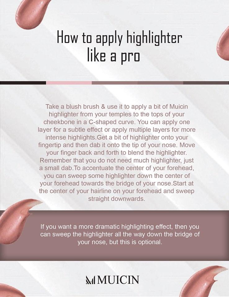 Buy MUICIN - Face Glow High Beam Highlighter - 0.28g - at Best Price Online in Pakistan