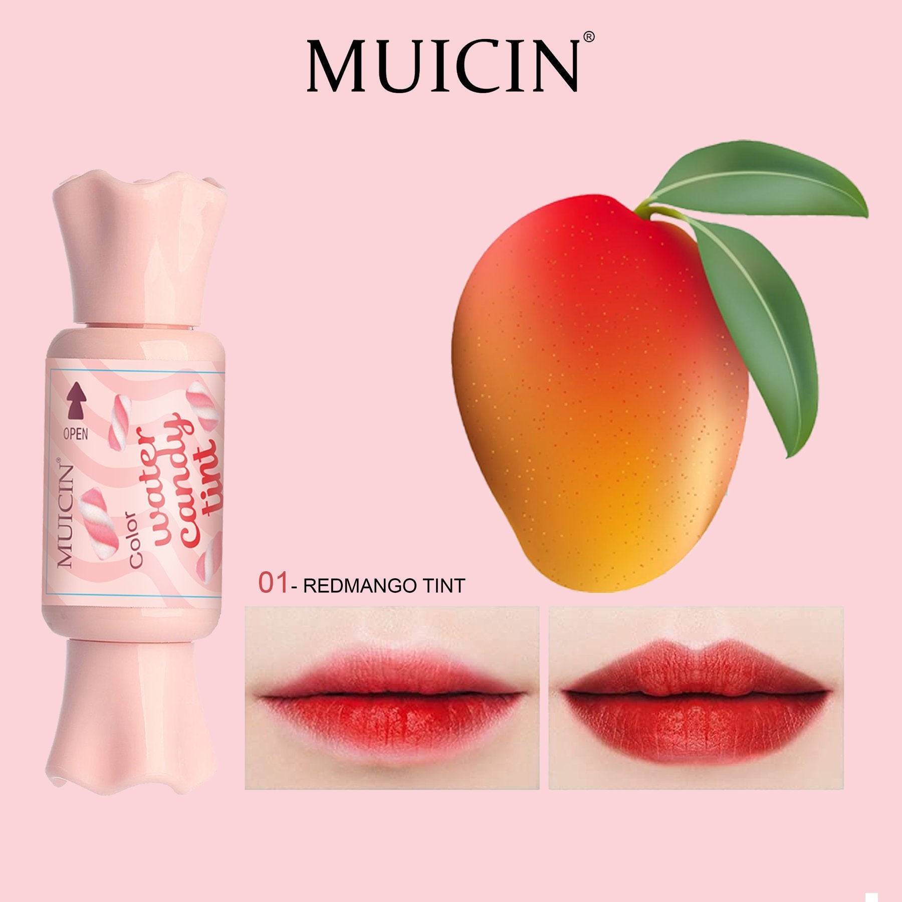 Buy  MUICIN - Lip & Cheek Water Candy Fruit Tints - 01 Red Mango at Best Price Online in Pakistan