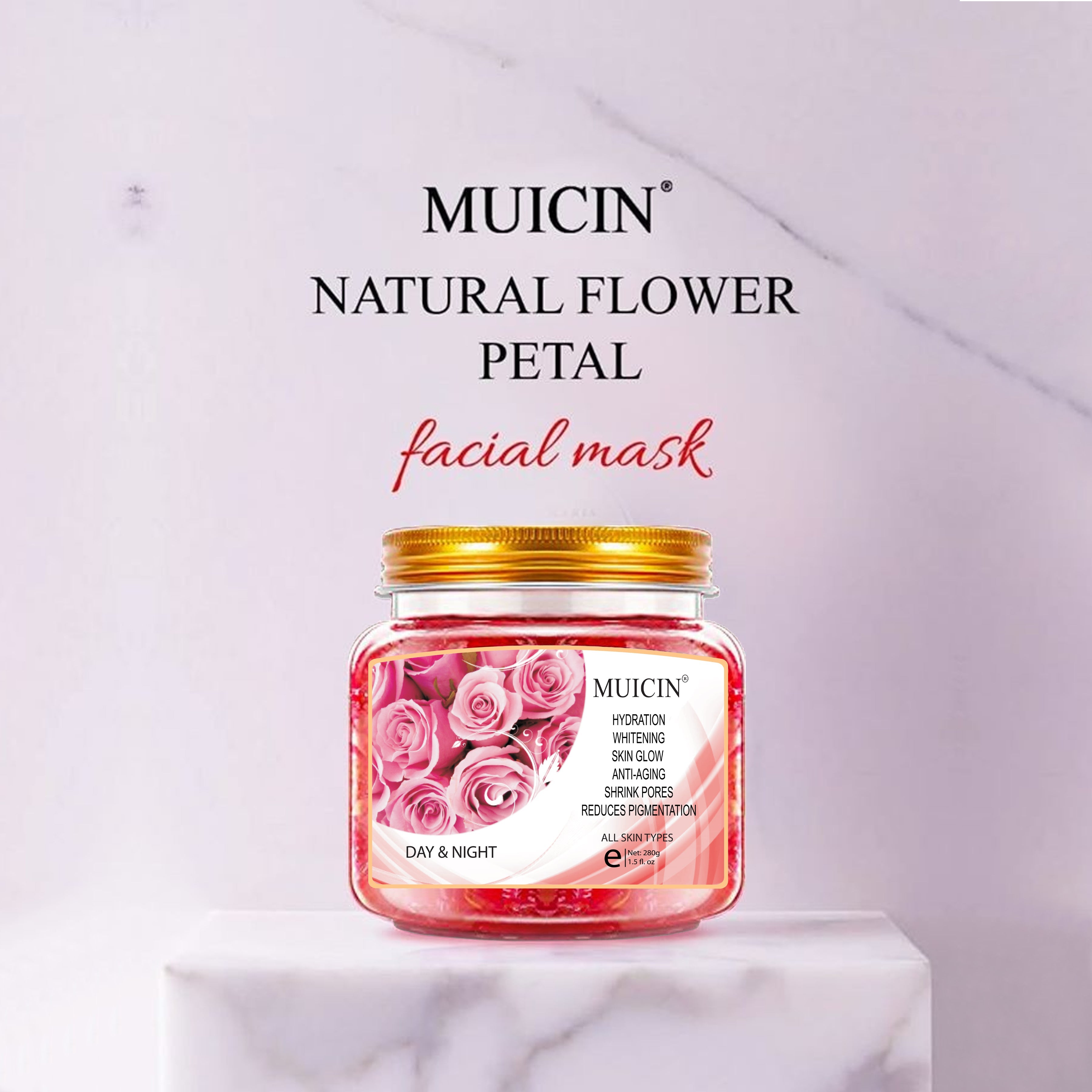 Buy MUICIN - Natural Rose Petal Day & Night Sleeping Mask - 280g - at Best Price Online in Pakistan