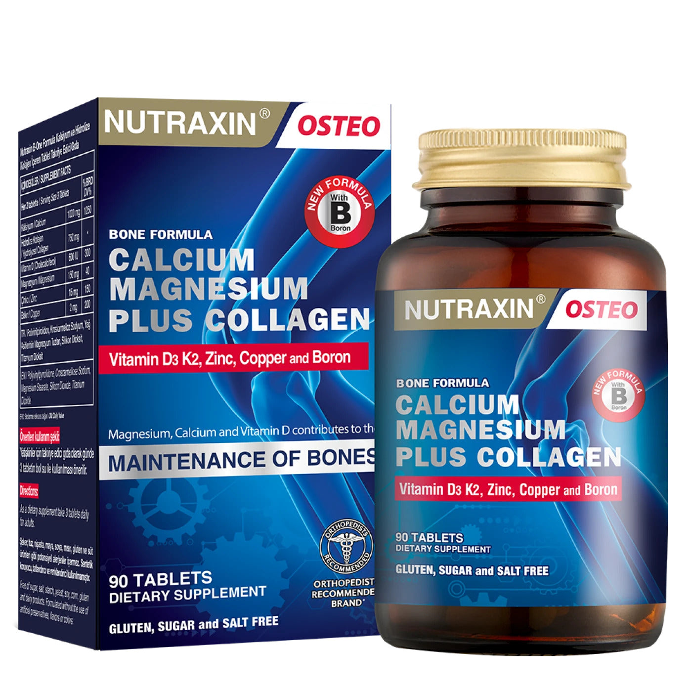 Buy Nutraxin B-One Formula Calcium Magnesium Plus Collagen - at Best Price Online in Pakistan