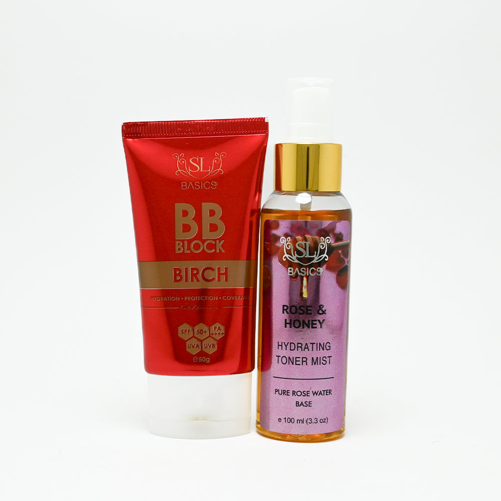 Buy SL Basics Glow & Tone (BB Block + Toner) - Birch / Honey Rose at Best Price Online in Pakistan