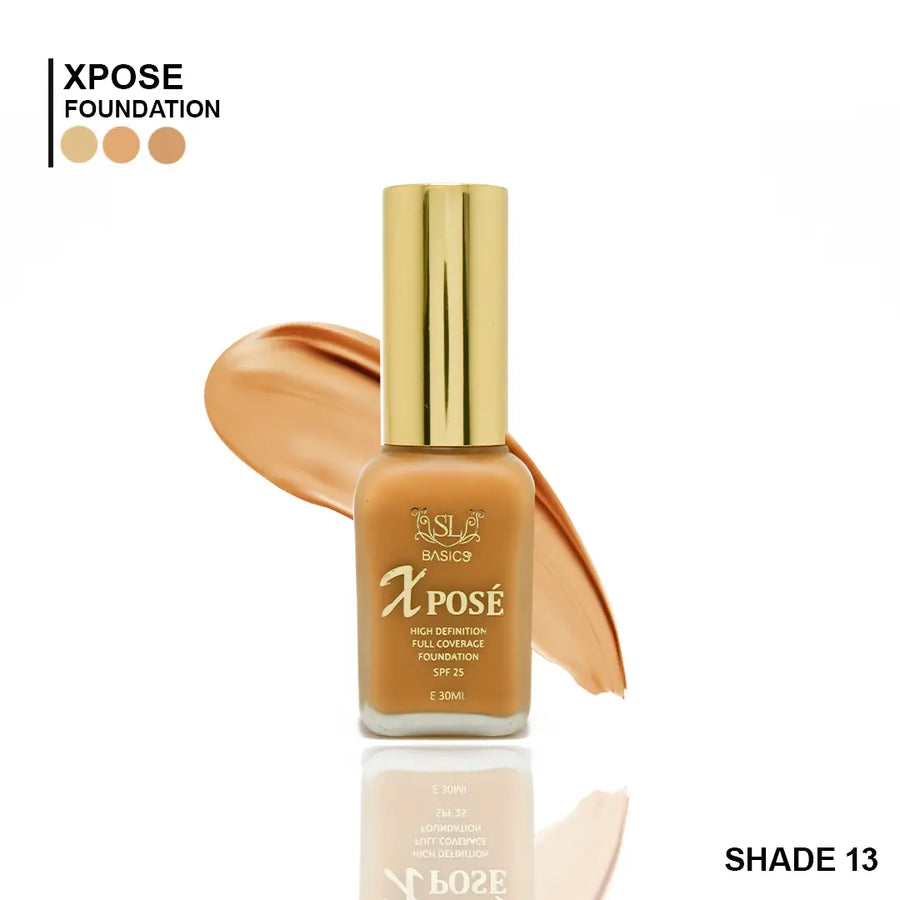 Buy SL Basics Xpose (Full Coverage Foundation), 30ml - Bisque (Shade 13) at Best Price Online in Pakistan