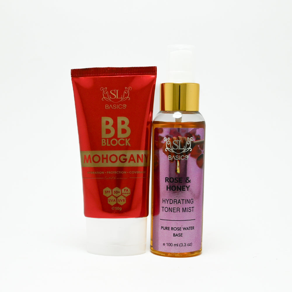 Buy SL Basics Glow & Tone (BB Block + Toner) - Mohogany / Honey Rose at Best Price Online in Pakistan
