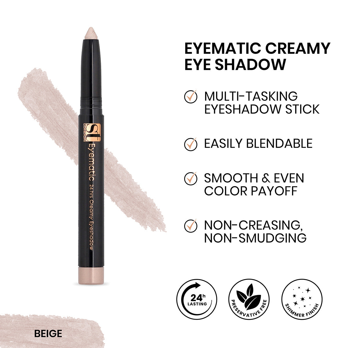 Buy ST London - Eyematic Creamy Eye Shadow - Beige at Best Price Online in Pakistan