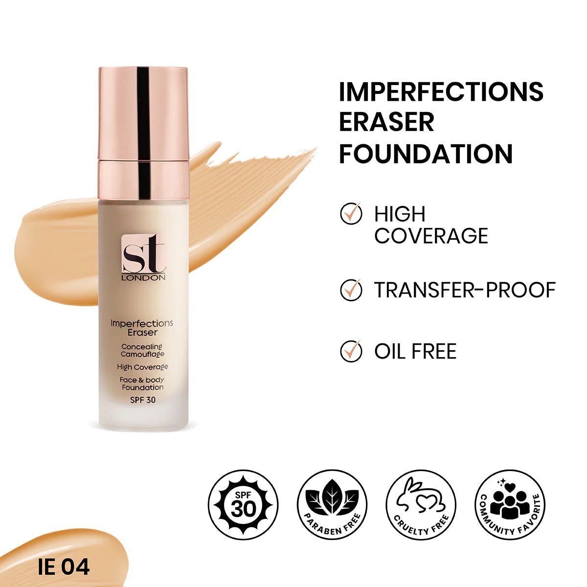 Buy ST London Imperfection Eraser Foundation - IE 04 at Best Price Online in Pakistan