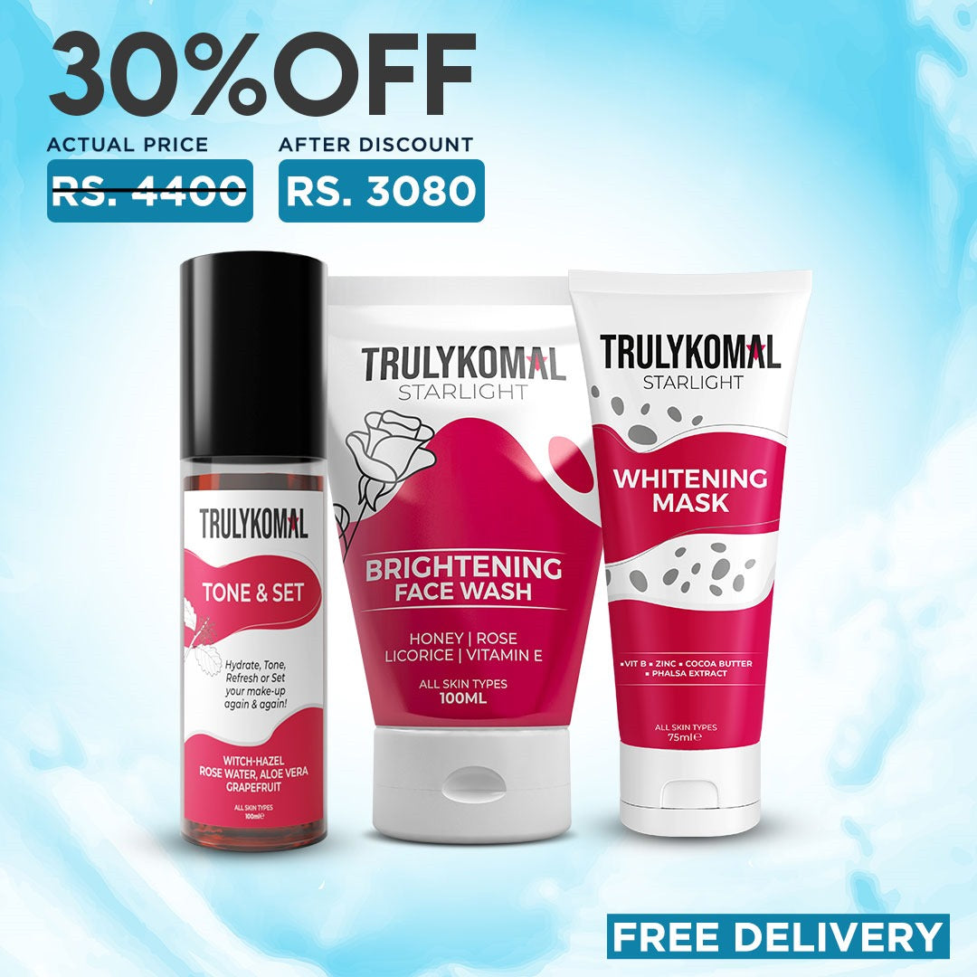 Buy  TrulyKomal Glow Face wash, Mask & Toner - at Best Price Online in Pakistan