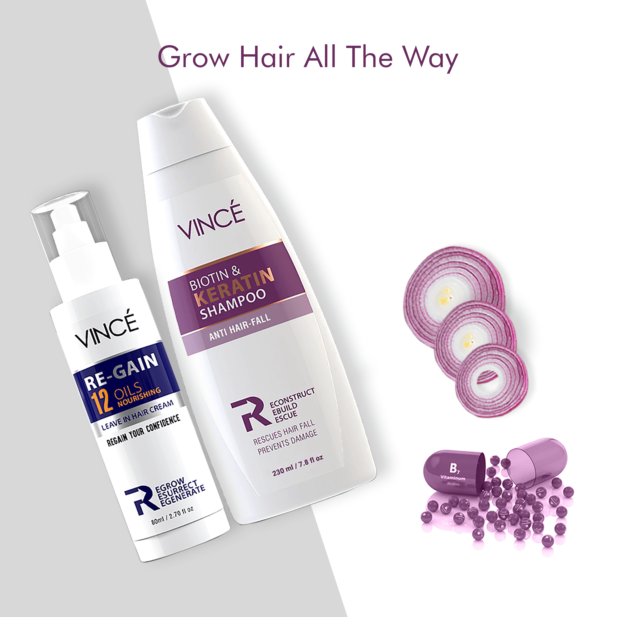 Buy Vince Hair Re-Growth Powerful Combo (Shampoo + Cream) - at Best Price Online in Pakistan
