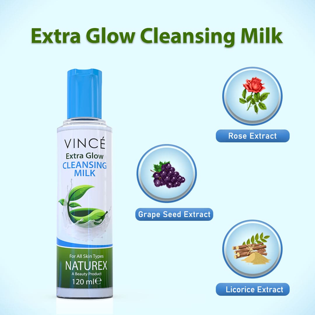 Buy Vince Extra Glow Cleansing Milk - 120ml - at Best Price Online in Pakistan