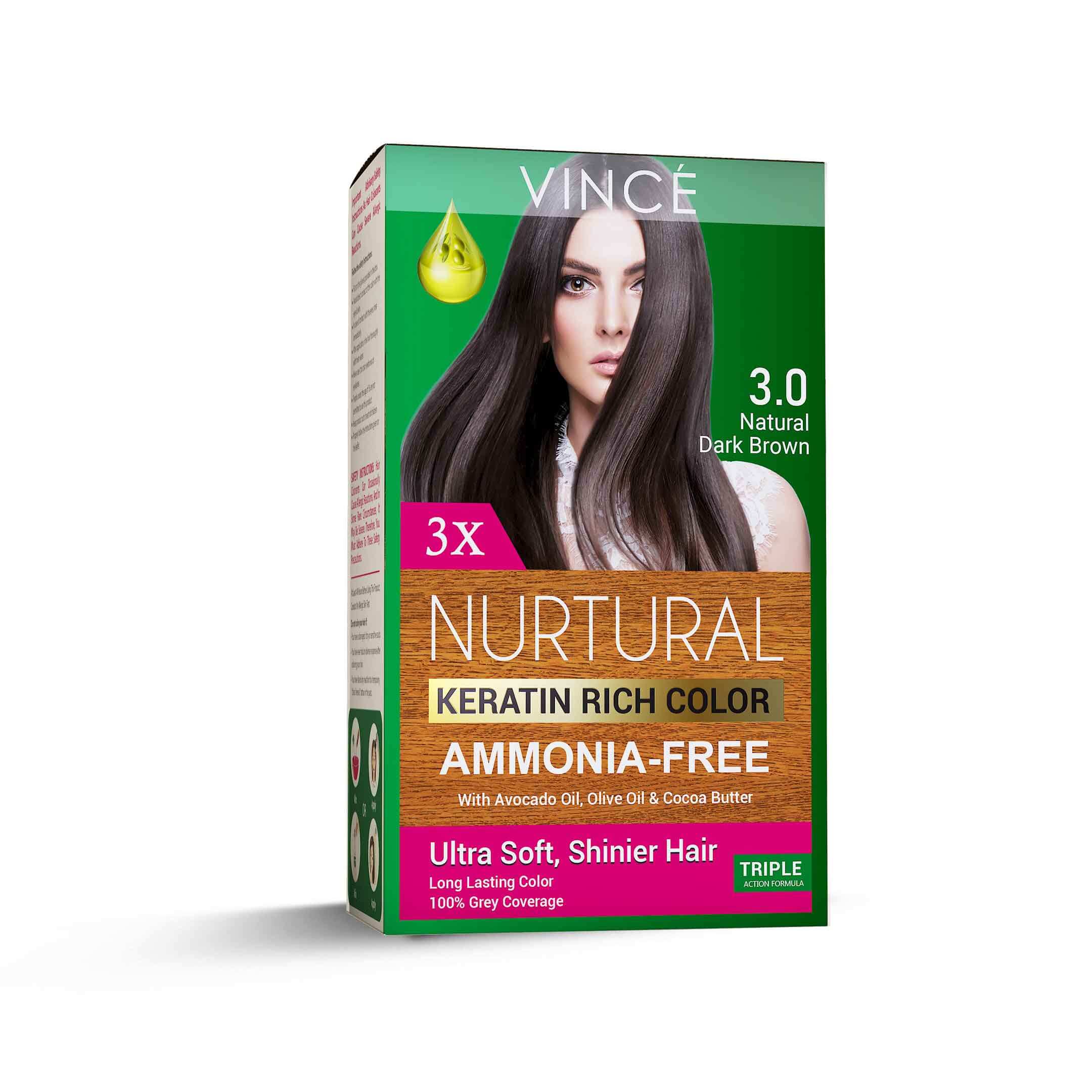 Buy Nurtural Women Hair Color - 3.0 - Natural Dark Brown at Best Price Online in Pakistan