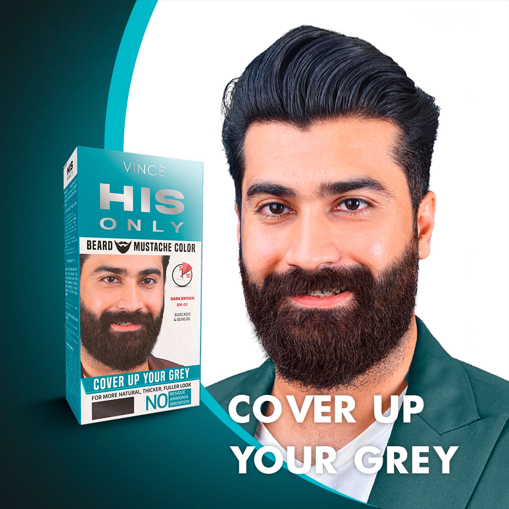 Buy Vince Dark Brown - Beard & Mustache Color - at Best Price Online in Pakistan