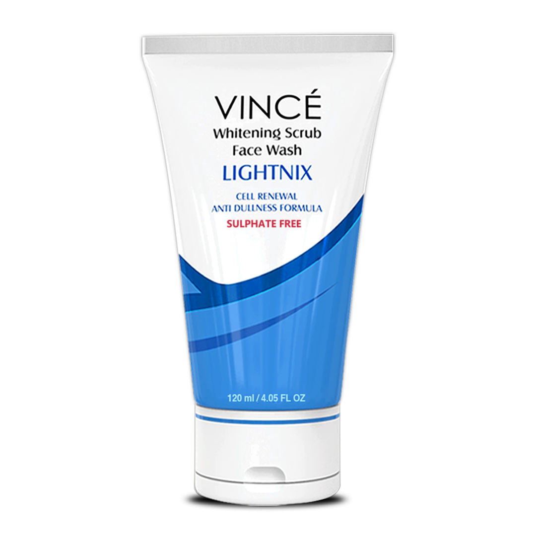 Buy Vince LIGHTNIX Whitening Scrub Face Wash 120ml Online in