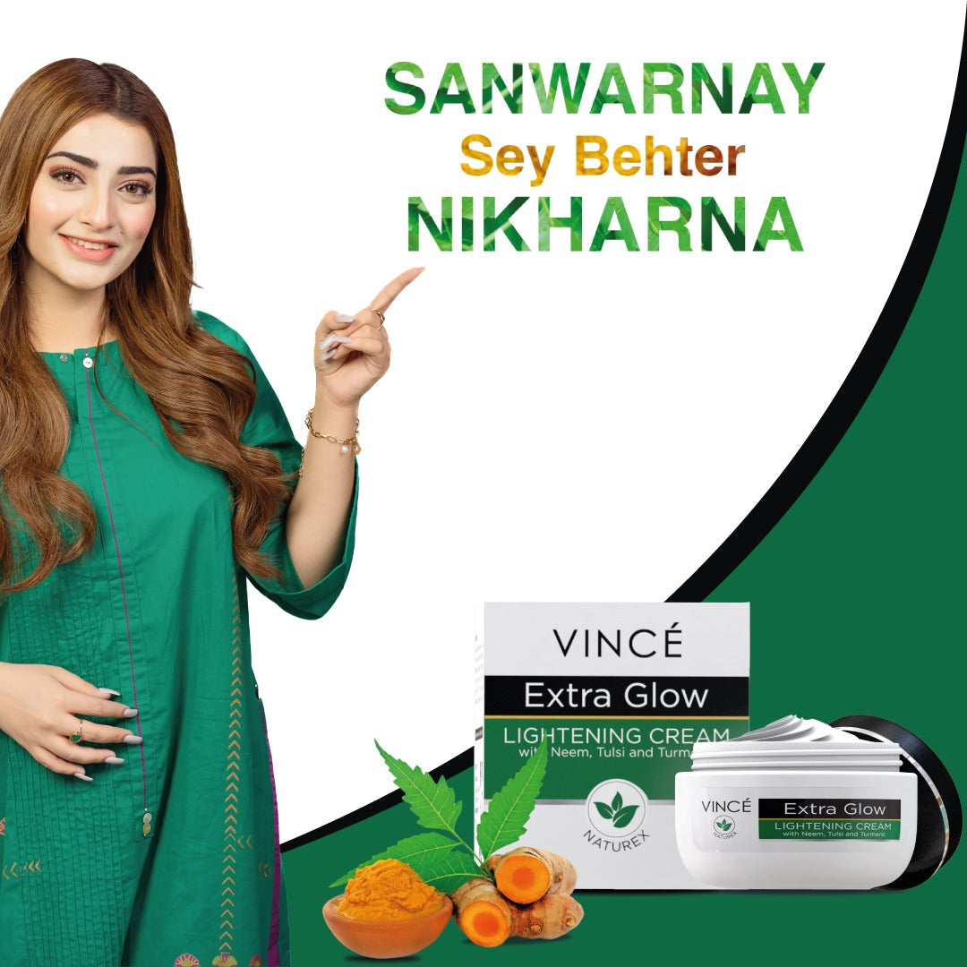 Buy Vince Extra Glow Lightening Cream with Neem, Tulsi and Turmeric - at Best Price Online in Pakistan