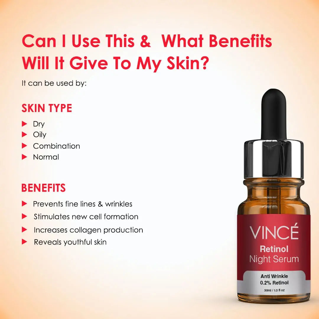 Buy Vince Retinol Night Serum - 30ml - at Best Price Online in Pakistan