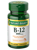 Nature's Bounty Vitamin B12 1000mcg 100 Pack