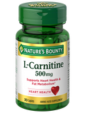Nature's Bounty L-Carnitine 500mg, 30 Pack