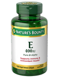 Nature's Bounty Vitamin E 180mg 400IU, 120 Pack