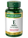 Nature's Bounty Vitamin E 450mg 1000IU, 60 Pack