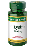 Nature's Bounty L-Lysine 1000mg, 60 Pack