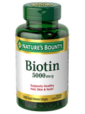 Nature's Bounty Biotin 5000 mcg, 150 Pack