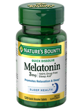 Nature's Bounty Melatonin 3 mg Quick Dissolve, 120 Pack