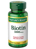 Nature's Bounty Biotin 5000 mcg