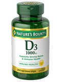 Nature's Bounty Vitamin D3 25mcg 1000 IU, 250 Softgels
