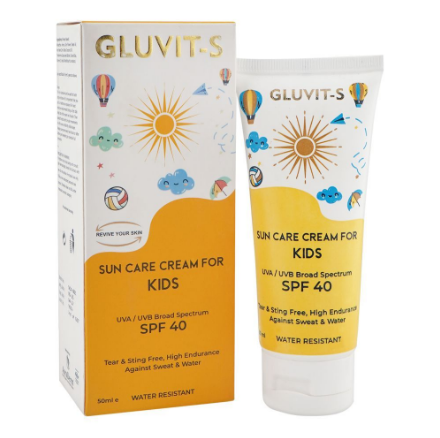 Gluvit-S Sun Care Cream For Kids, SPF-40