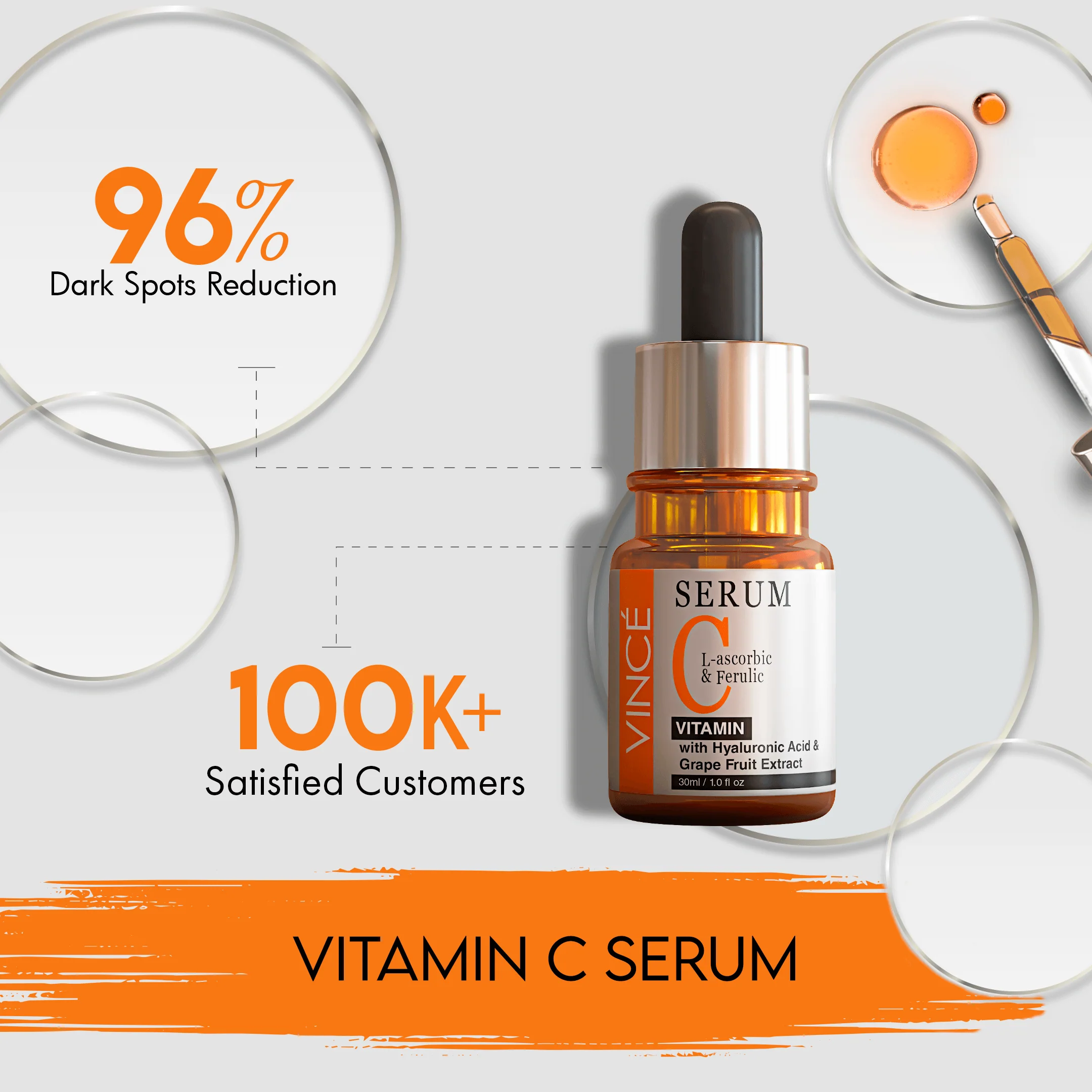 Buy Vince Vitamin C Face Serum - 30ml at Best Price in Pakistan - Glow Beauty