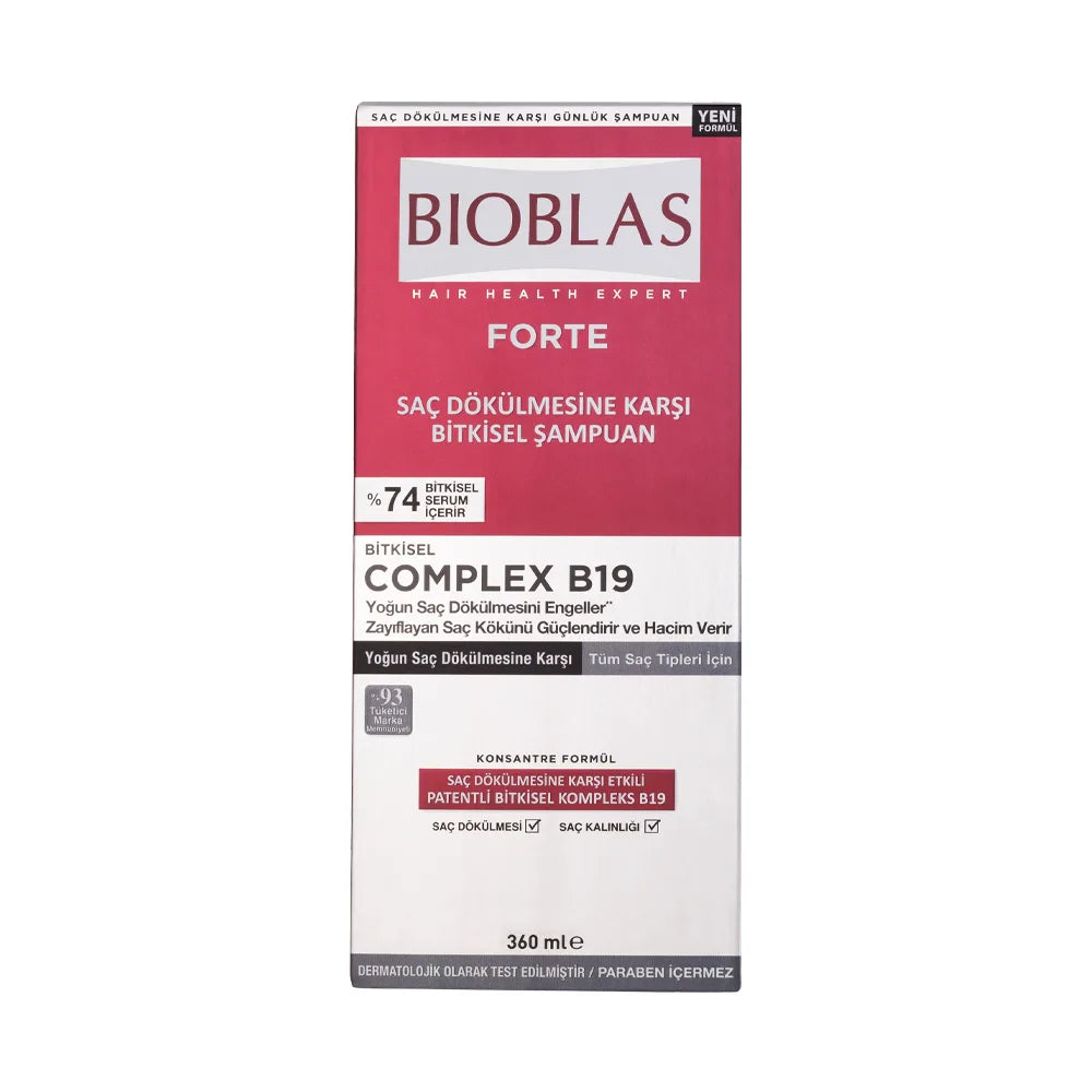 Buy  Bioblas Forte Complex B19 Intensive Anti-Hair Loss Shampoo - at Best Price Online in Pakistan