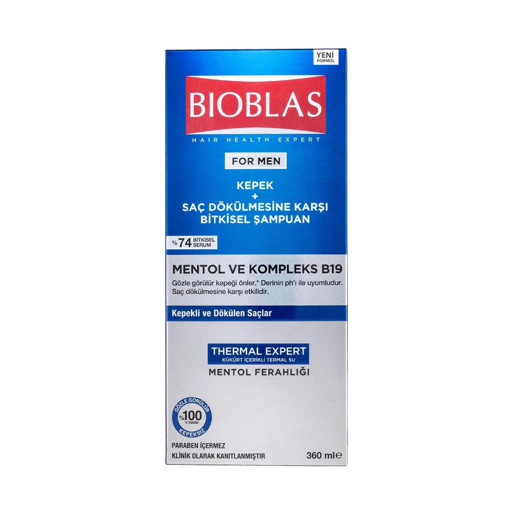 Buy  Bioblas Menthol Anti-Dandruff and Anti-Hair Loss Shampoo for Men - at Best Price Online in Pakistan