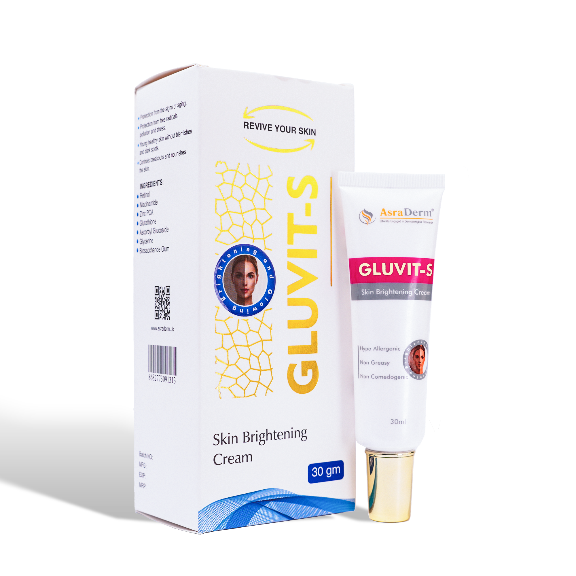 Buy  Gluvit-S Brightening Cream - 30g - at Best Price Online in Pakistan