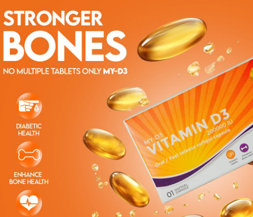 Buy  Gluvit-s My-D3 Vitamin D3 / 200,000 IU Softgel Capsule - at Best Price Online in Pakistan