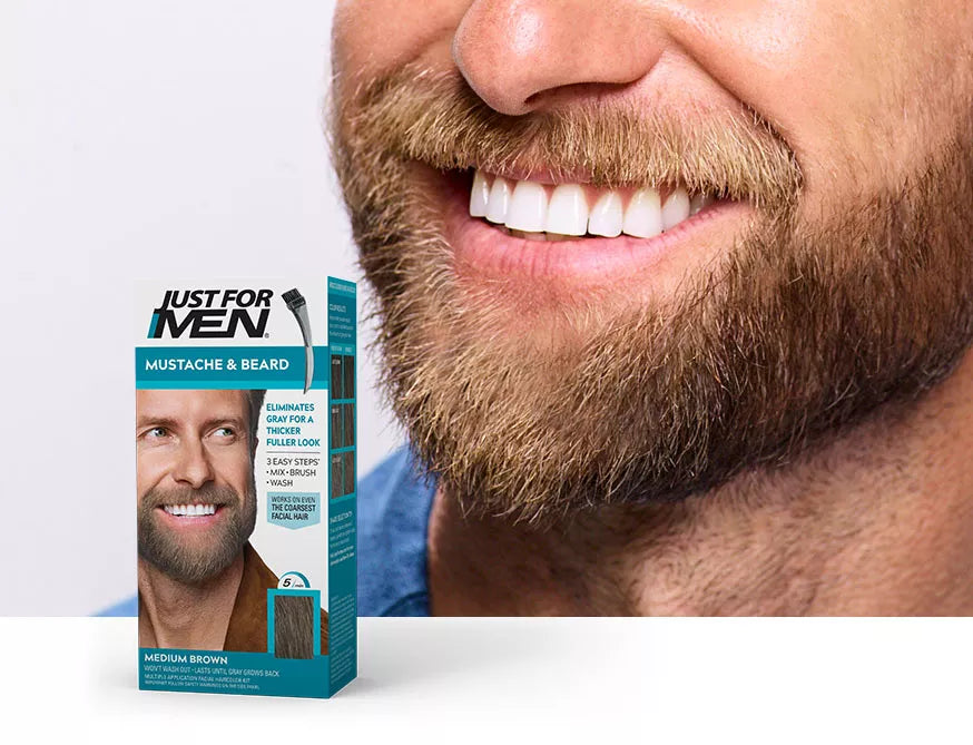 Buy  Just For Men - Mustache & Beard Color - Medium Brown at Best Price Online in Pakistan