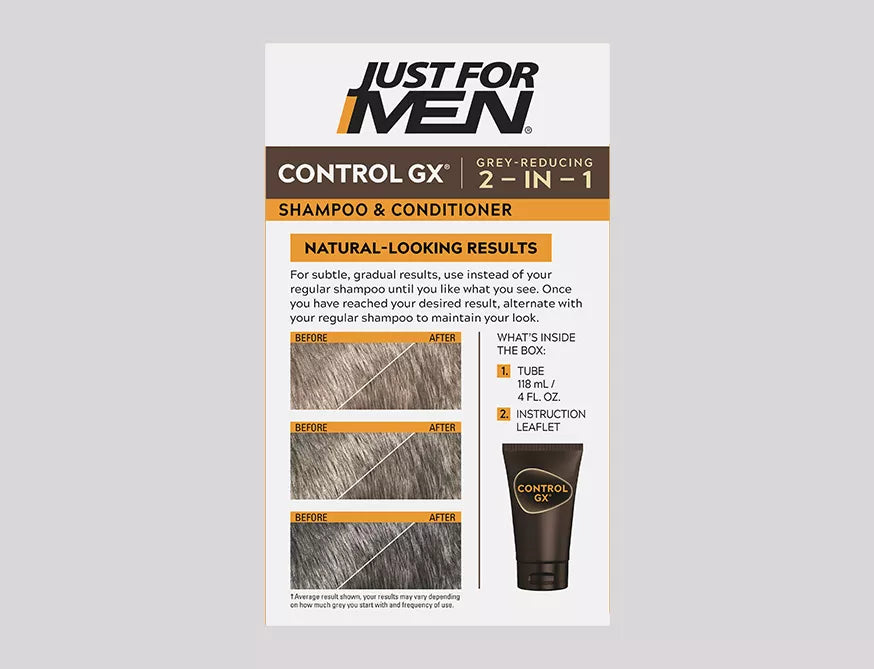 Buy  Just For Men - Control GX 2 in 1 Shampoo & Conditioner - at Best Price Online in Pakistan