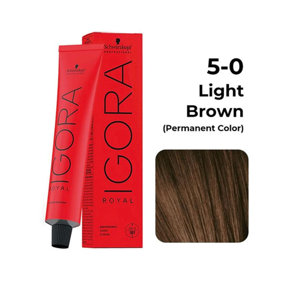 Buy  Igora Royal Hair Creme 5-0 Light Brown Natural 60ml - at Best Price Online in Pakistan