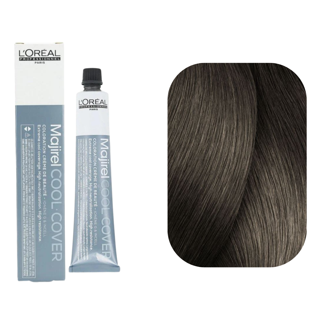 Buy  L'Oreal Professionnel Majirel Cool Cover Permanent Creme Color - 7.17 Ash Metallic Blonde - at Best Price Online in Pakistan