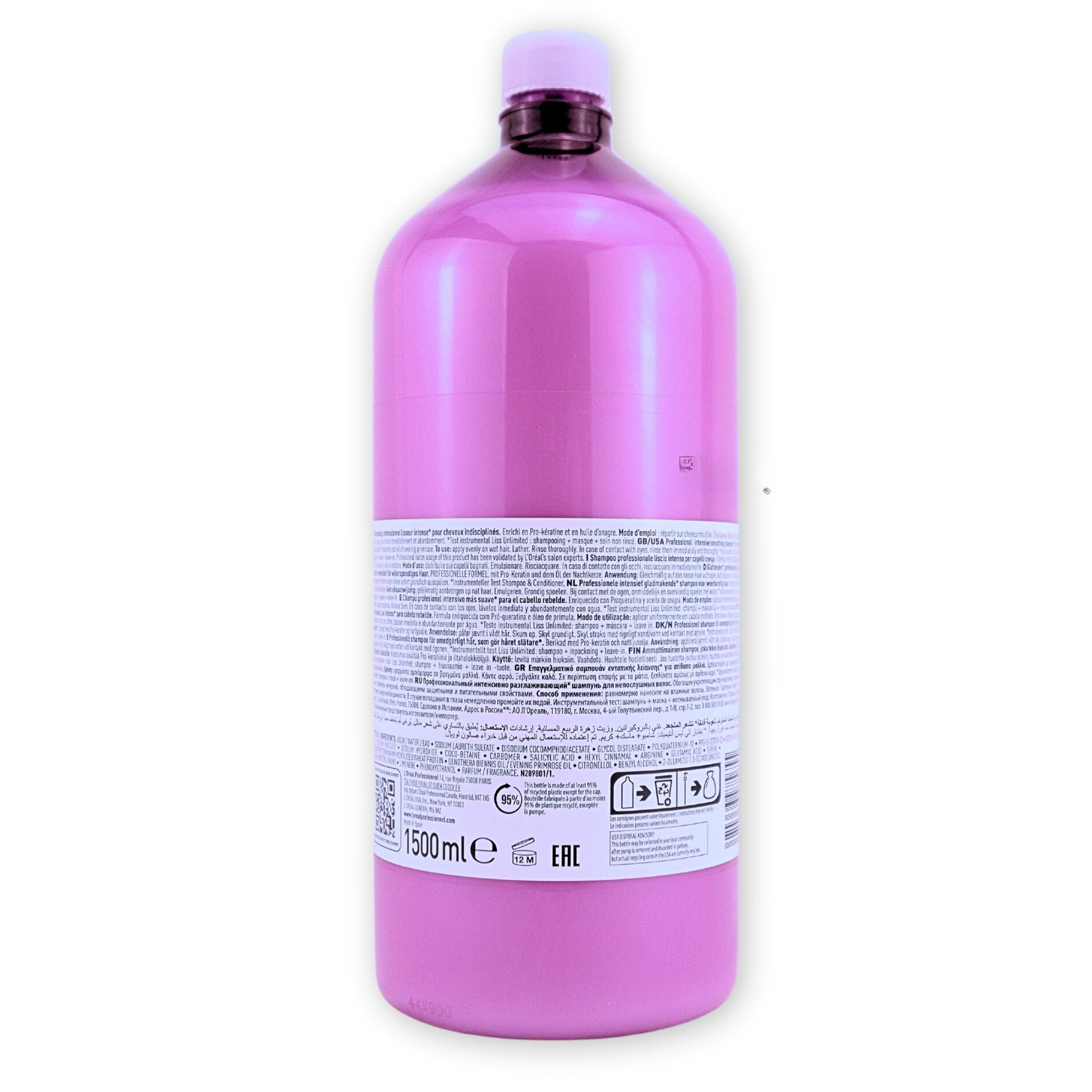 Buy  Loreal Professionnel Liss Unlimited Shampoo - 1500 ML - at Best Price Online in Pakistan