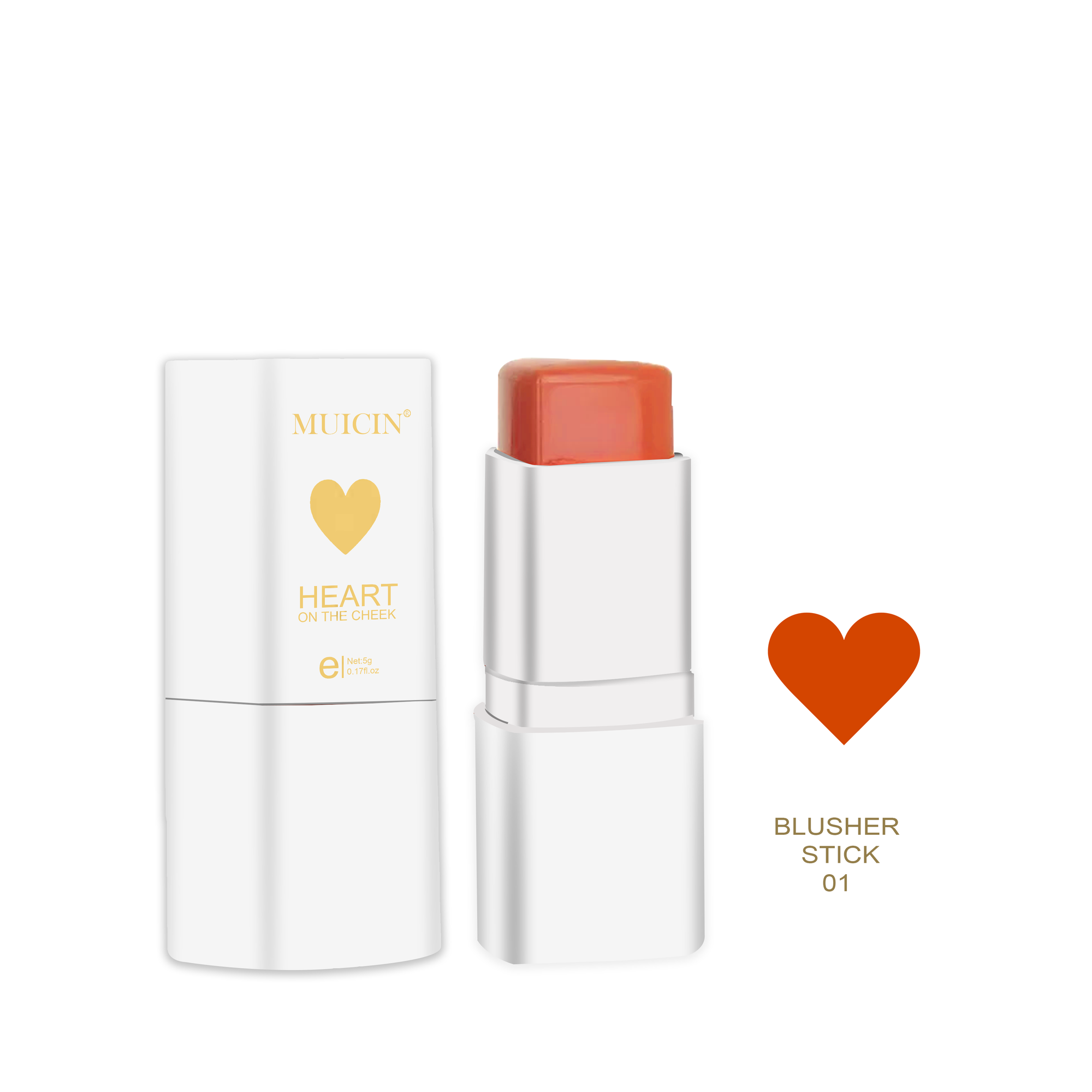 Buy  MUICIN - Heart Blusher Stick - 2 at Best Price Online in Pakistan