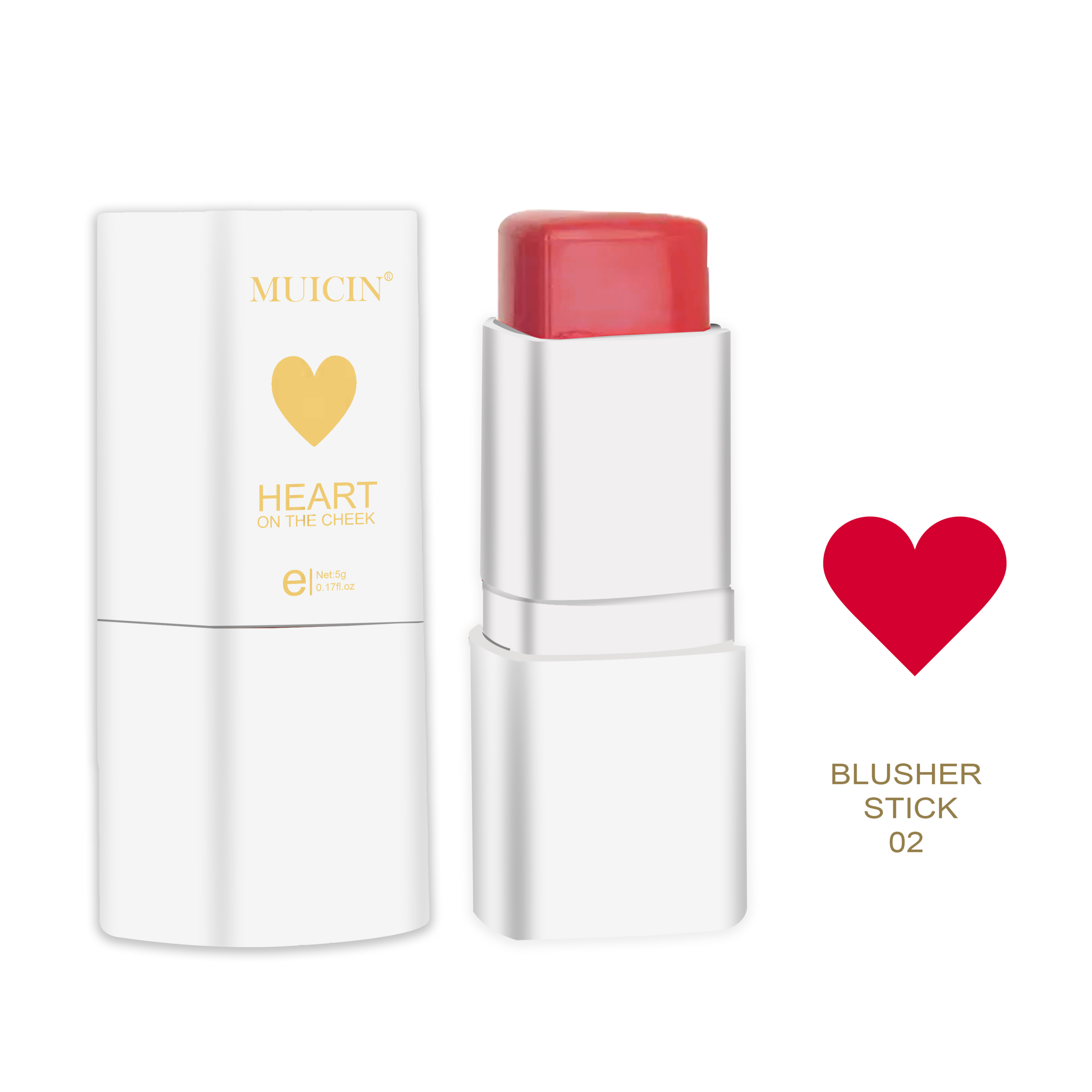 Buy  MUICIN - Heart Blusher Stick - 2 at Best Price Online in Pakistan