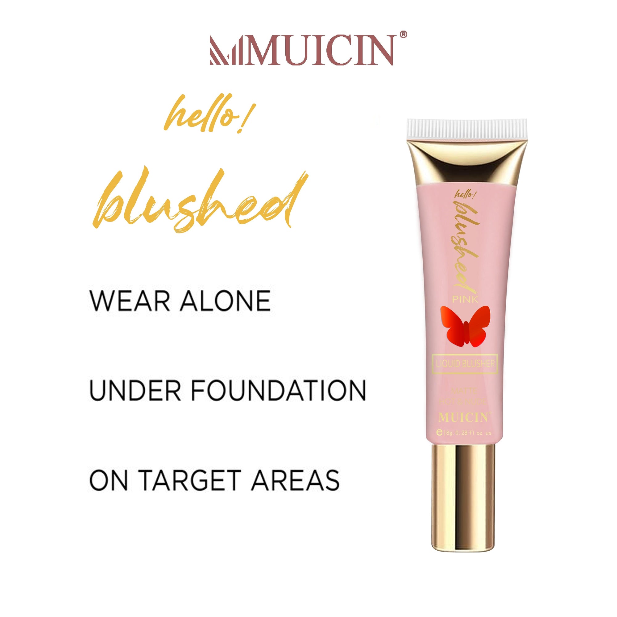 Buy  MUICIN - Butterfly Pink Blusher Tube - 8g - at Best Price Online in Pakistan