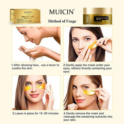 Buy  MUICIN - 24K Gold Collagen Eye Patches - 140g - at Best Price Online in Pakistan
