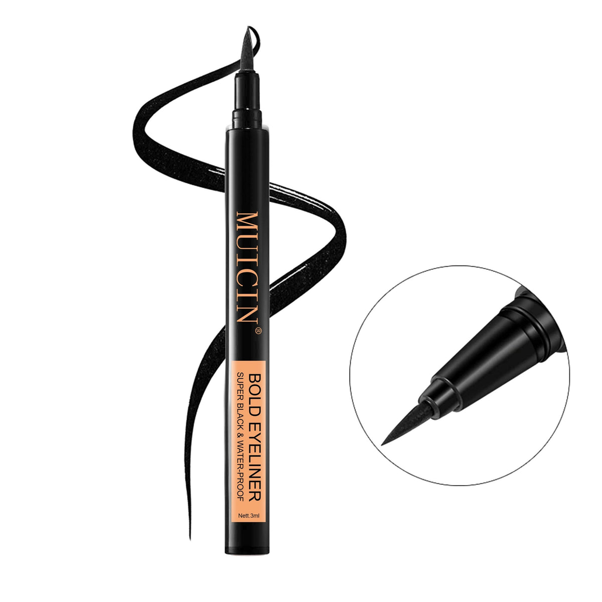 Buy  MUICIN - Black Matte Bold Eyeliner - at Best Price Online in Pakistan