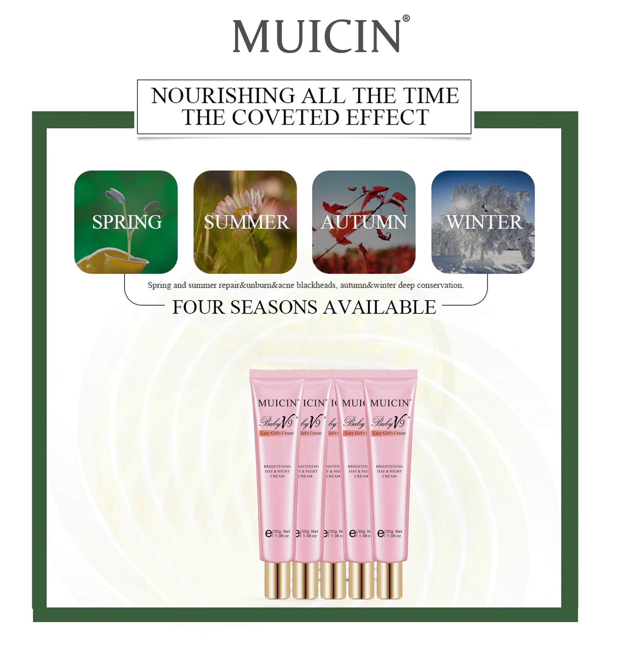 Buy  MUICIN - V9+ Lazy Girl Day & Night Skin Polish Cream Tube - 30g - at Best Price Online in Pakistan